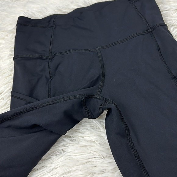 Lululemon Fast & Free Crop (19") Black - Picture 3 of 7